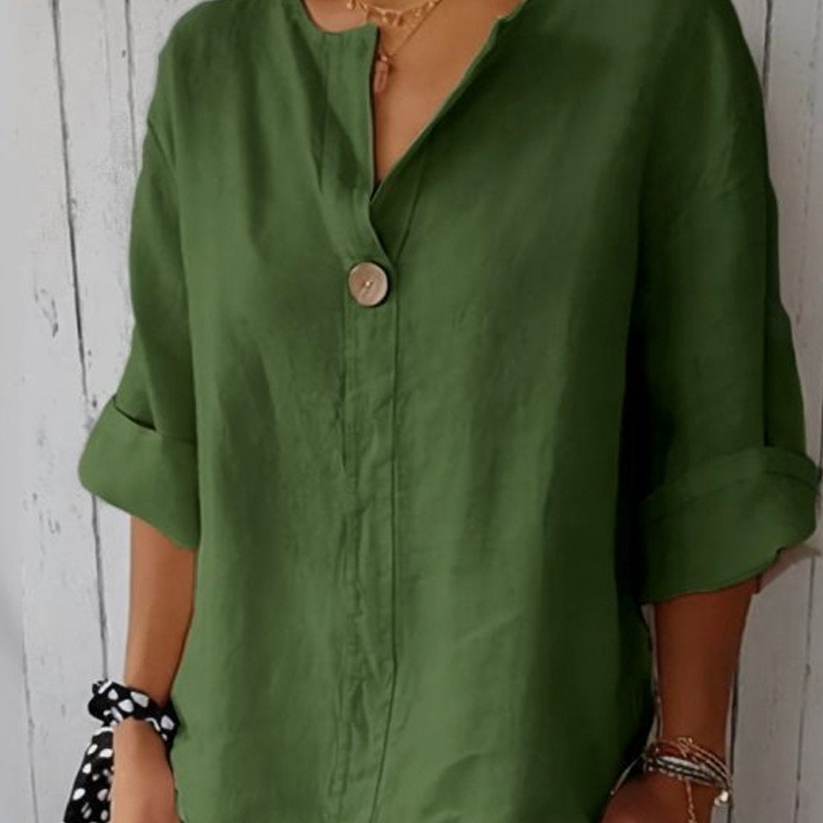 KAMILA | Casual V-Neck Blouse