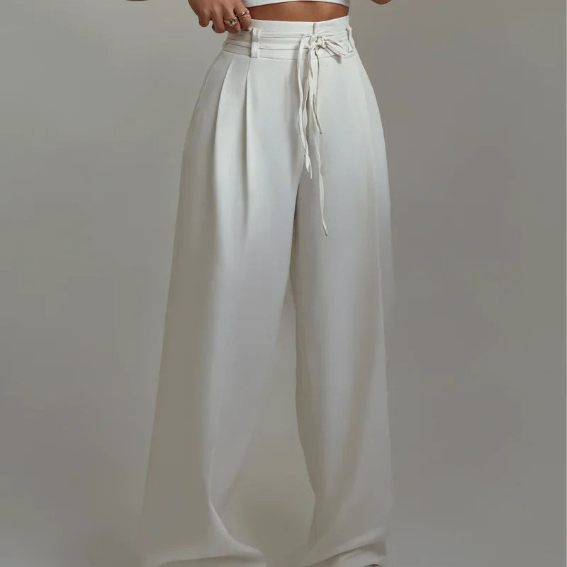 STEFANIA | High-waisted wide-leg trousers